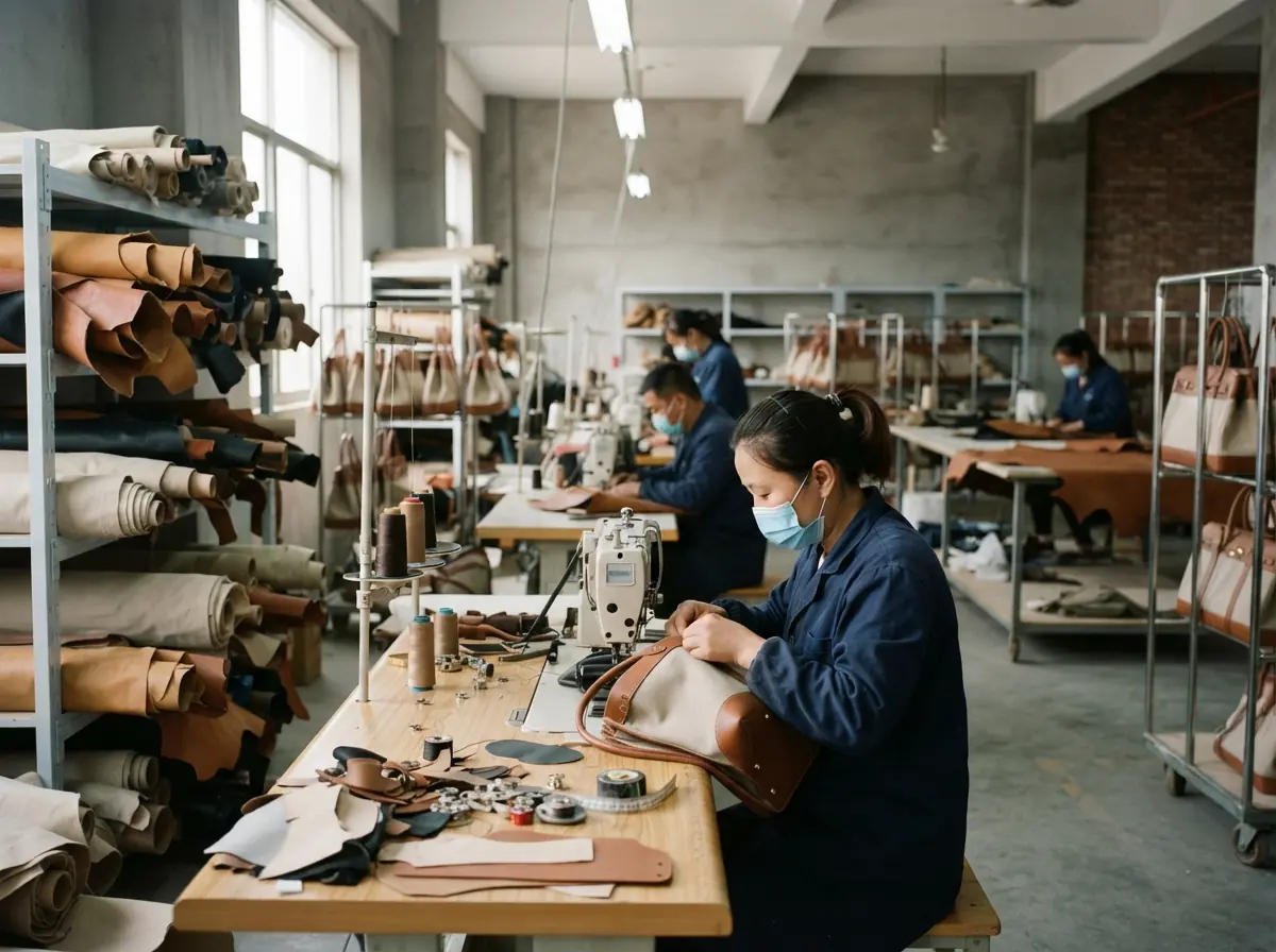 Guangda handbag factory building exterior, Hebei, China
